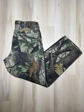 Vintage Wrangler Double Knee Realtree Camo Pants Size 32x30 Y2K Grunge Baggy