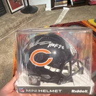 Mike Singletary Signed Chicago Bears Riddell NFL Mini Helmet HOF 98 Inscription