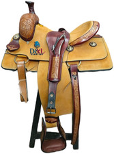 Western Horse Saddle Wade Tree A Fork Leather Work Ranch Roping Tack Equestrian