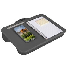 LAPGEAR Compact  Portable Lap Desk - Fits 14" Laptops - Comfortable Charcoal