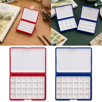Aquarellfarbenkasten mit Deckel, auslaufsichere Farbbox,