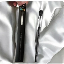 SIGMA Beauty E40 Tapered Blending Brush Soften & Blend Harsh Lines, Black-Chrome