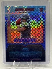 2025 Panini Rookies & Stars Jalen Milroe Airborne Blue Plaid RC #23 Seahawks