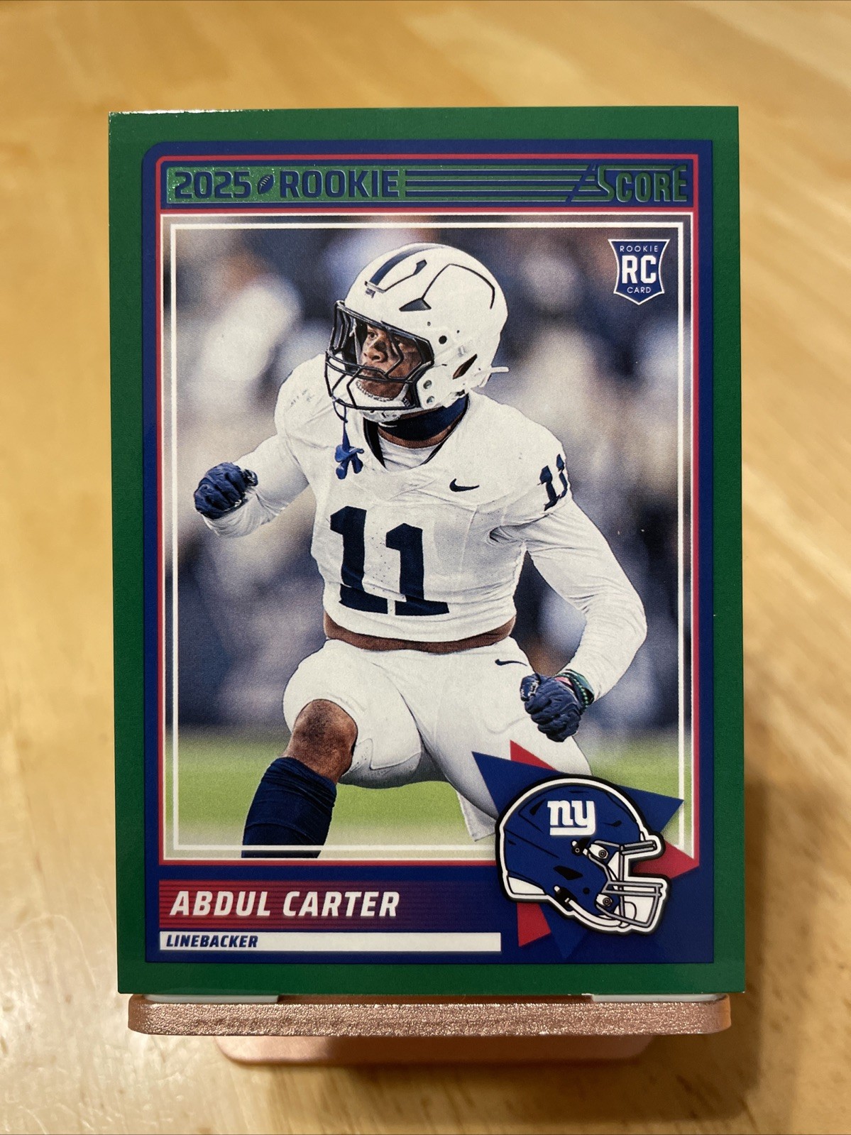 Abdul Carter- 2025 Panini Score Rookie Green Parallel #16 - New York Giants
