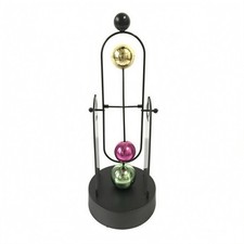 Kinetic Desk Ornament Glossy Spheres USB Desk Ornament Round Base