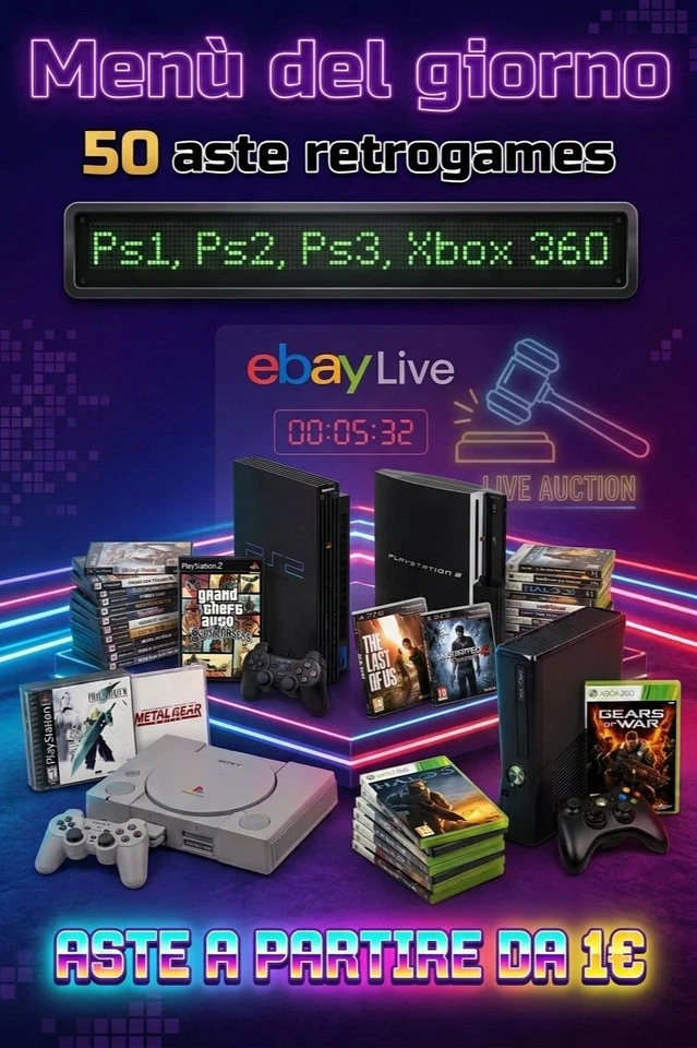 Speciale Retrogaming: 50 Titoli PS1/PS2/PS3/360 a partire da 1€ 🔥