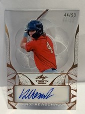 LUKE KEASCHALL AUTO 2024 Leaf Trinity Baseball Clear Autographs Bronze 44/99
