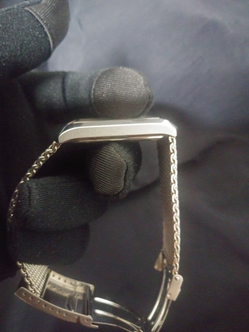 Citizen Eco Drive Rectangular Watch Unisex Vintage Sapphire Wristwatch 17cm image 5