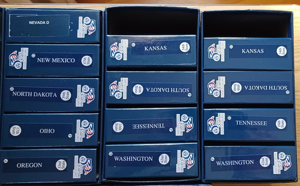 US Mint 50 State Quarters Collection, 24 State Sets w/ P&D Mints, 48 $10 Rolls - Image 3 of 4