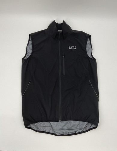 GORE Bike Wear Windstopper Vest Gilet Black Cycling Running Athletic Men’s Sz L