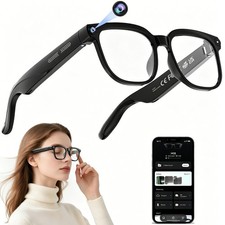 AI Smart Glasses with Camera 4K HD Video Photo Capture Real-Time Translation M08