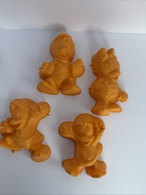 Vintage 1989 Disney Duck Tales Jello Candy Molds 6  Huey Dewey Louie Webby