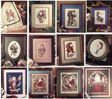 Christmas Santas, Cross Stitch Patterns- YOU ...