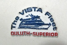 Vtg The Vista Fleet Cruise Rubber Refrigerator Fridge Magnet Advertising Novelty
