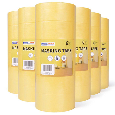 ADHES Yellow Painters Tape Yellow Masking Tape, 2 Inch X 55 Yards X 36 Rolls, No