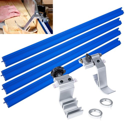 #ad KMS8000 Precision Trak Stops Kit Track Guide Woodworking Tool Repeatable Cutting $146.39