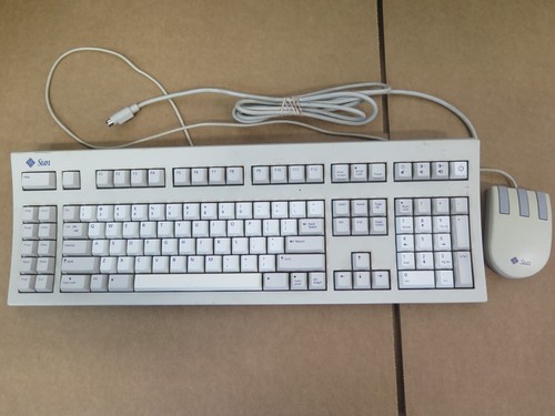 Sun Microsystems 320-1234 Type 5c Keyboard & Mouse Mini-Din SPARC 20 Ultra 5/10