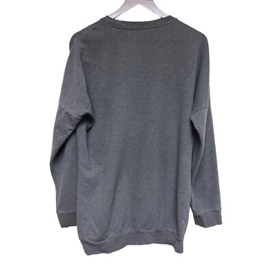 【りく】奇奇怪怪 『設計 スウェット』 ash グレー Lサイズ Adidas Grey Logo Long Sleeve Crew Neck Sweatshirt Women's