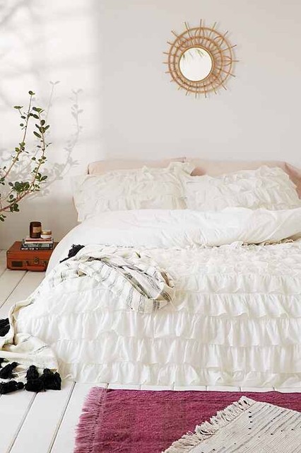 Urban Outfitters Floral Watercolor Duvet Cover Bedding Full