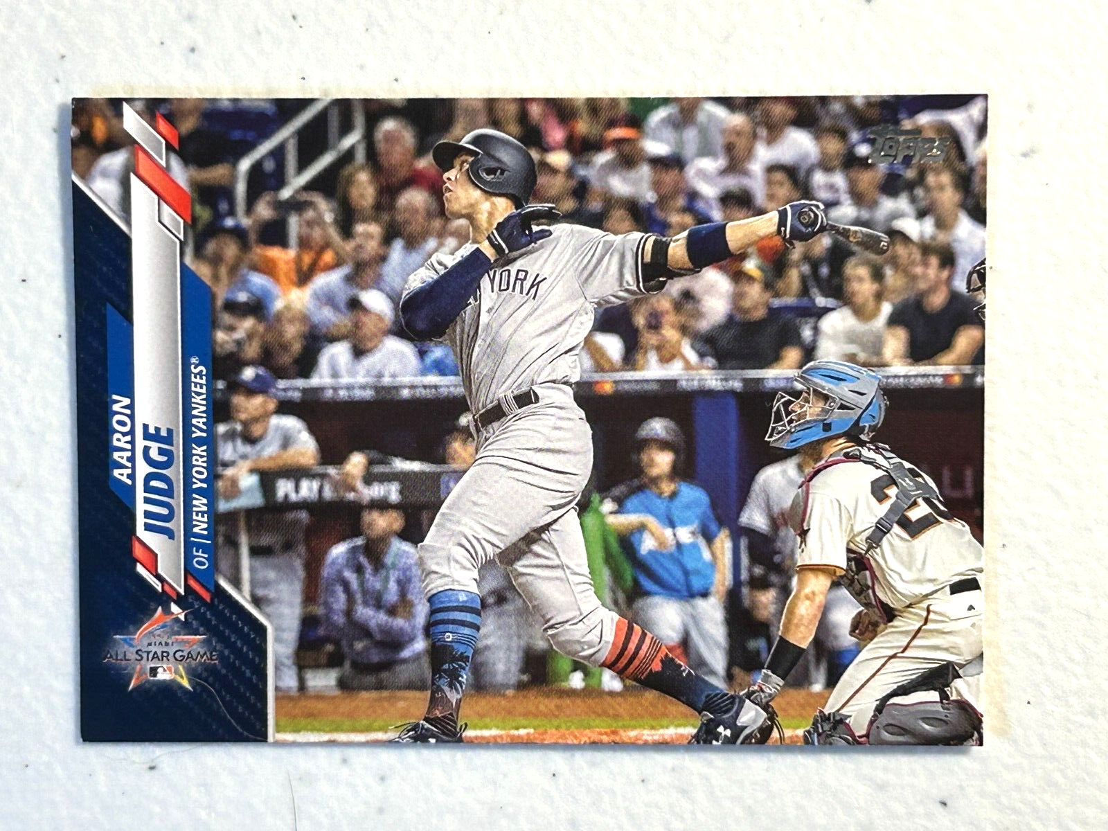 2020 Topps Update U-15 Aaron Judge All-Star Game Navy Blue Yankees Baseball Card