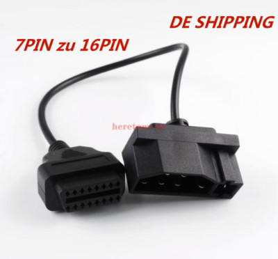 Neu Adapter Connector für Ford EFI 7pin Obd1 auf 16pin Obd2 Diagnosestecker DE