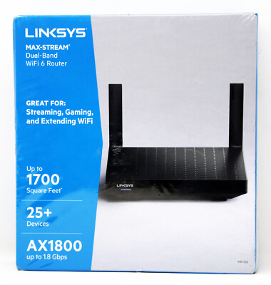 Linksys MR7350 Max-Stream Dual-Band Wi-Fi 6 Router, Brand New!!