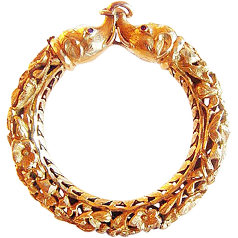 Elephant head gold bangles sale