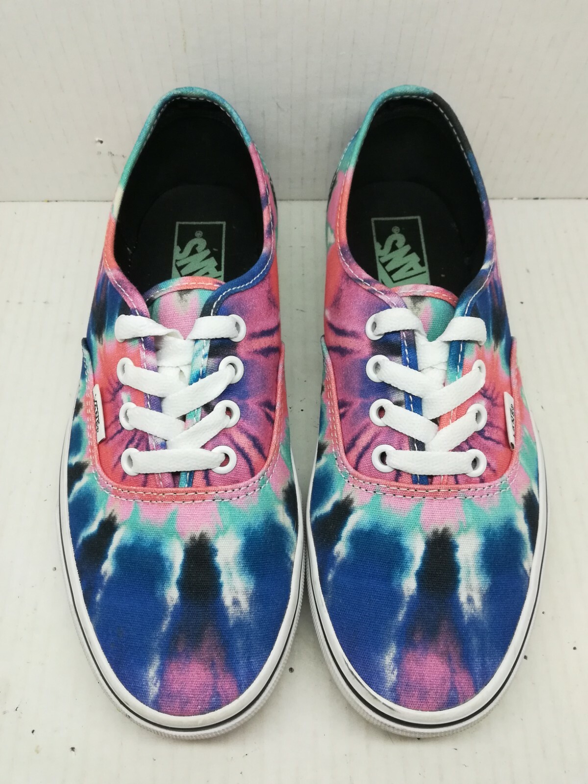 Vans Off The Wall Women's Size Tie Dye Low Top Blue Pink White