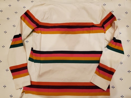Talbots Authentic Multi Stripe Long Sleeve T-Shirt 100% Cotton - Petite Small - Picture 2 of 5