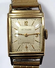 LeCoultre 11LO 17 Jewels Mechanical 10k Gold Filled Stretch Band Watch