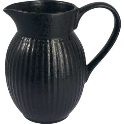 Greengate Krug ALICE VOLCANO Schwarz 1,5 Liter Everyday Geschirr Keramik Kanne