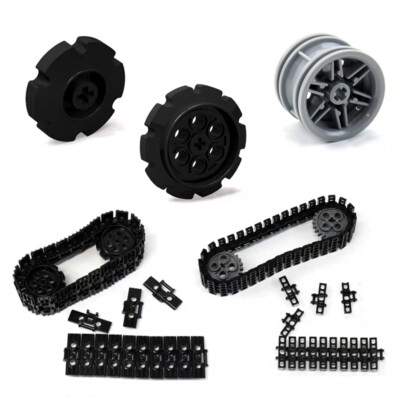 Technic Chain Link Pieces Tank Track Wheels Tread Wheels For