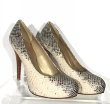 New STUART WEITZMAN Snake Python Leather Stiletto Shoes Pumps Heels Sz 8