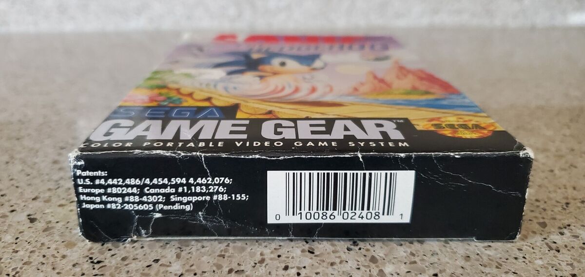 Game Gear Sonic the Hedgehog. Complete 