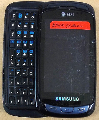 Samsung Impression SGH-A877 - Blue and Silver ( AT&T ) Cellular Slider Phone