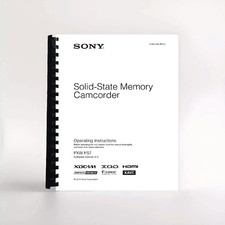 Owners Manual for Sony PXW-FS7 Video Camera