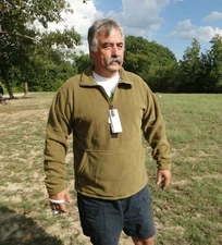 Genuine US Military Polartec Fleece Half-Zip Pullover Shirt Jacket *NEW* Size L