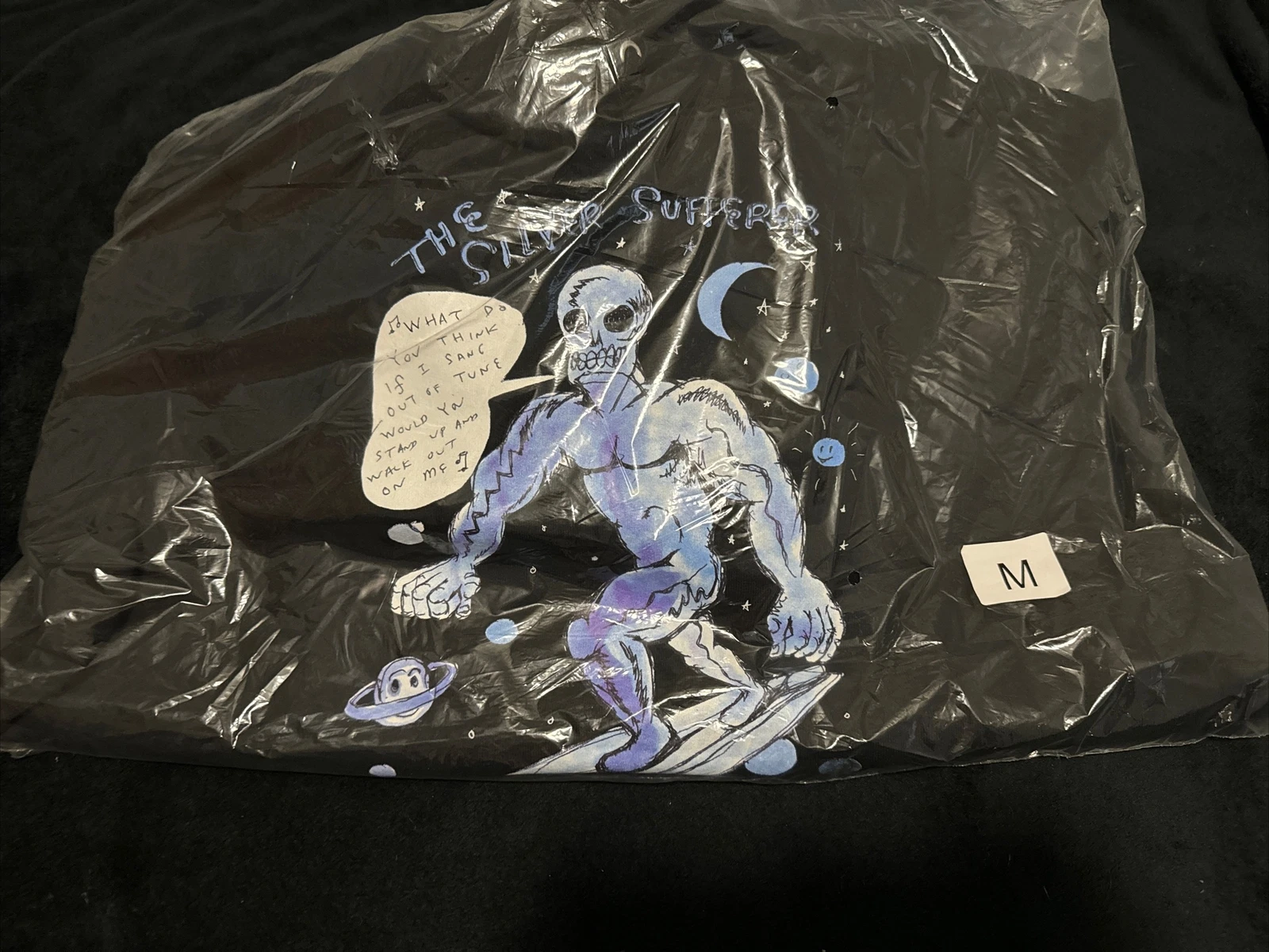Sweat à capuche Supreme Daniel Johnston noir moyen sweat à capuche argent surfeur neuf