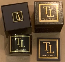New In Box! $78! Tobi Tobin Black & Gold Georgian Floral Scented Candle 9.0 oz