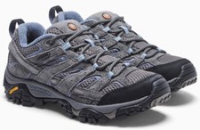 Merrell Moab 2 Granite Sz 7 Hiking Shoes Vibram Soles M-Select Dry NEW-J06026