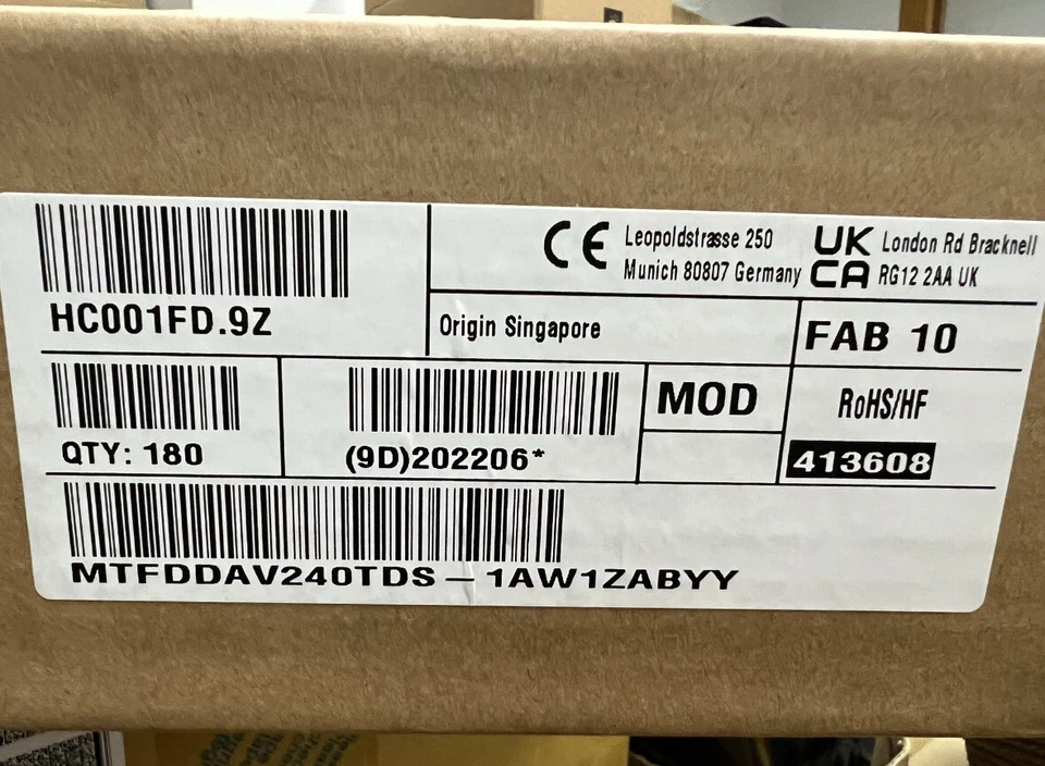 Micron 5300 PRO 240GB SSD M.2 2280 NGFF SATA 6Gb/s MTFDDAV240TDS-1AW1ZABYY NEW - Image 4 of 4