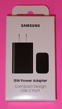New Samsung Fast Charging 15W USB Type-C Wall Charger Black Original Genuine OEM