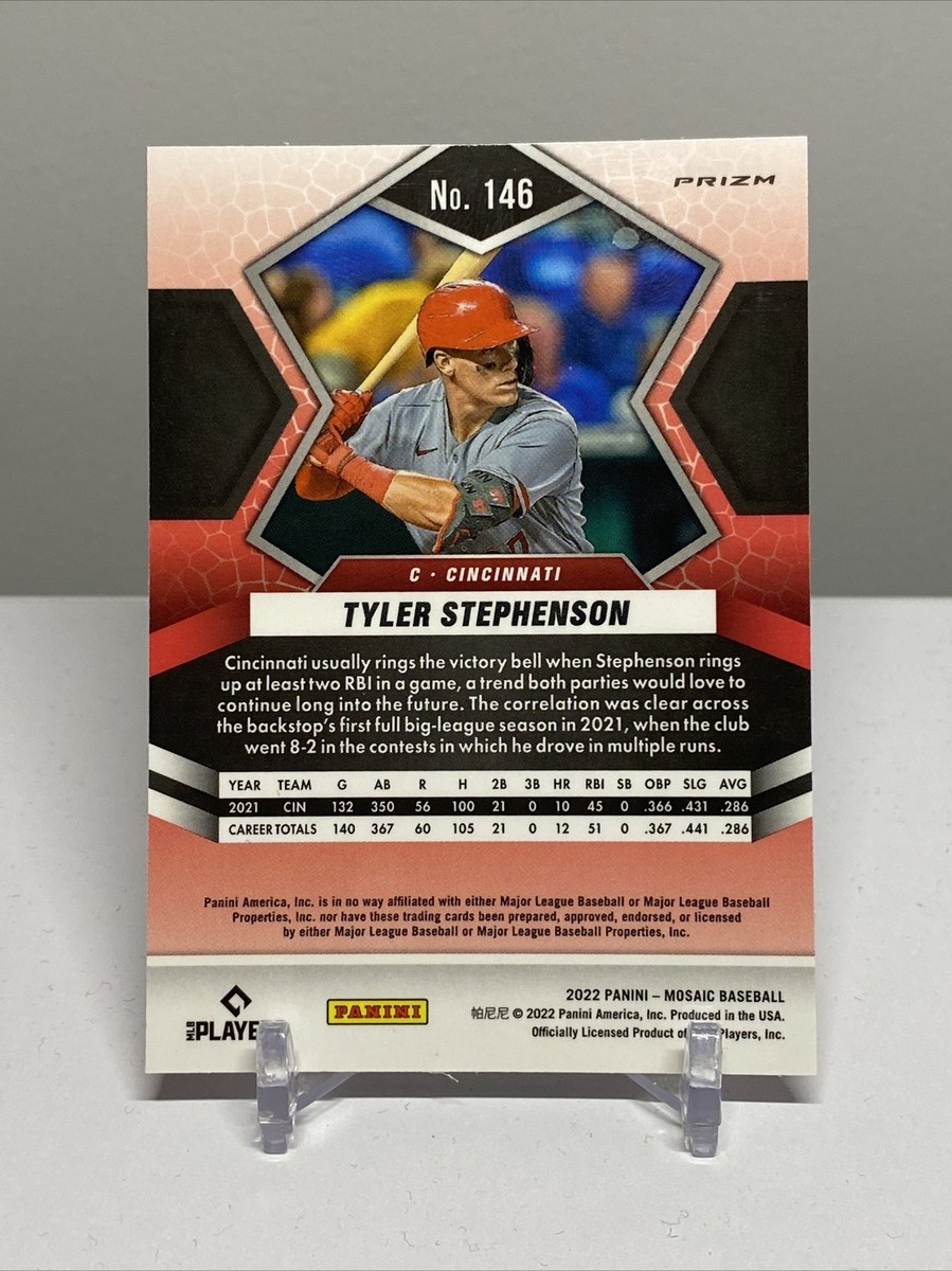 2022 Panini Mosaic Tyler Stephenson Pink Camo Prizm #146