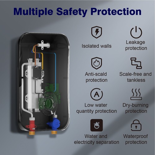Ranein Electric Tankless Water Heater 6.5Kw 240v - 第 4/7 張圖片
