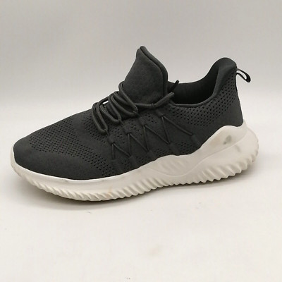 Womens Lace Up Sneaker Gray Round Toe Flat Heel Cushioned Insole EUR 38.5