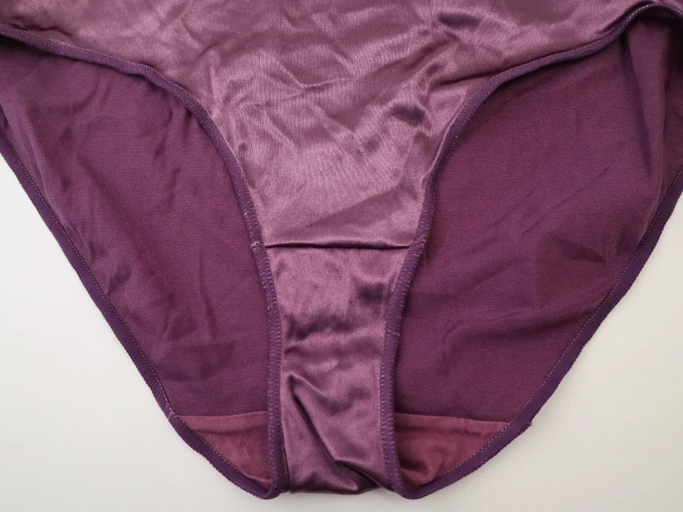 1 NUEVO Braguita Hipster Hanes Her Way De Colección Y2K Mediados de los años 00 Elastizada Satén MEDIANA Foto 4 de 4