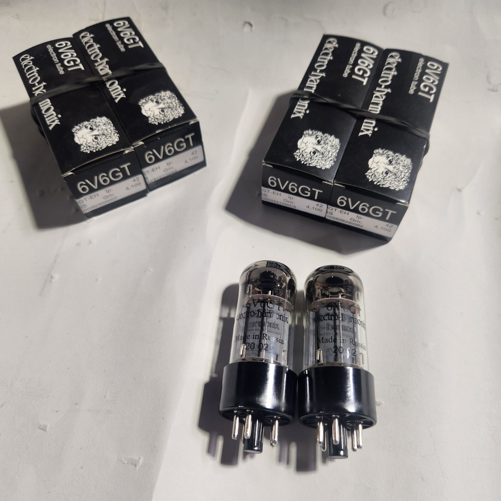 NEW! 6V6GT EH, Factory Platinum Matched - PAIR's.  Electro-Harmonix,  6V6 tubes