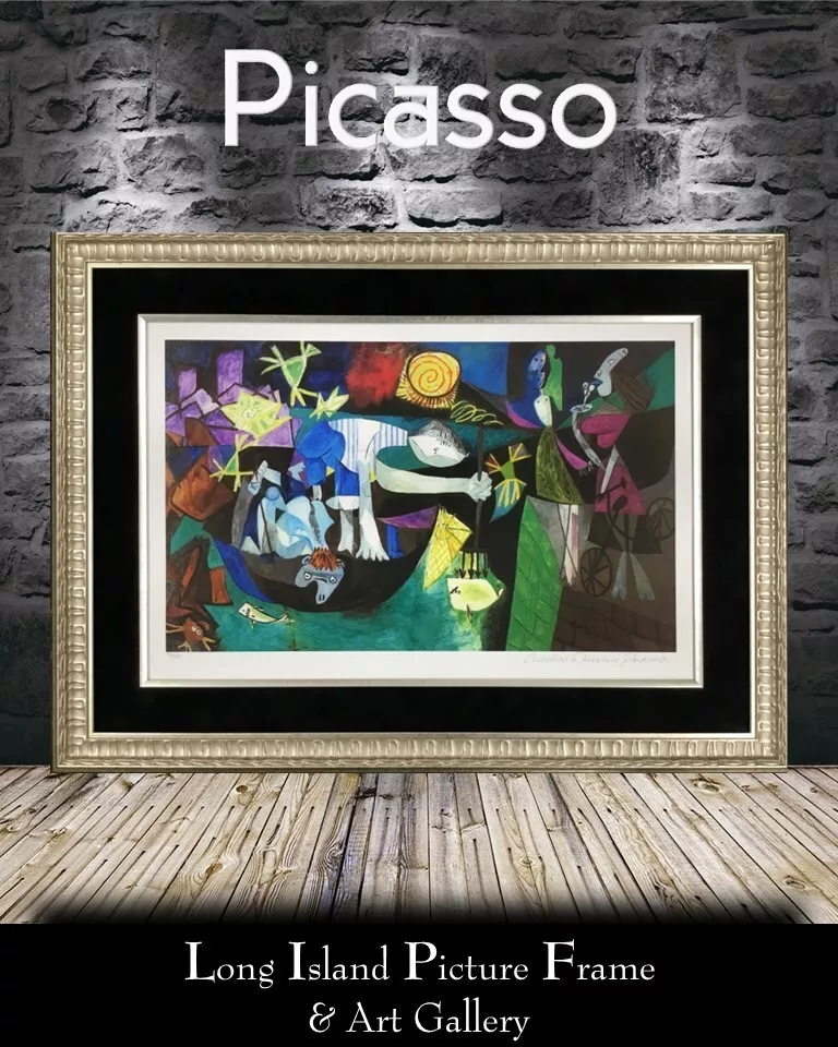 Pablo Picasso Night Fishing At Antibes Estate Signed L/ED Custom Framed