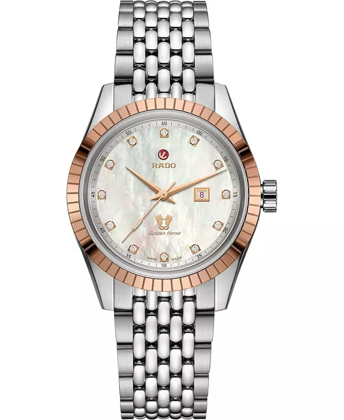 Rado Golden Horse Automatik Diamanten Edelstahl Damenuhr R33102903