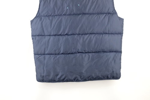 Vintage 90s Eddie Bauer Mens Medium Distressed Down Insulated Puffer Vest Jacket - Picture 10 of 12